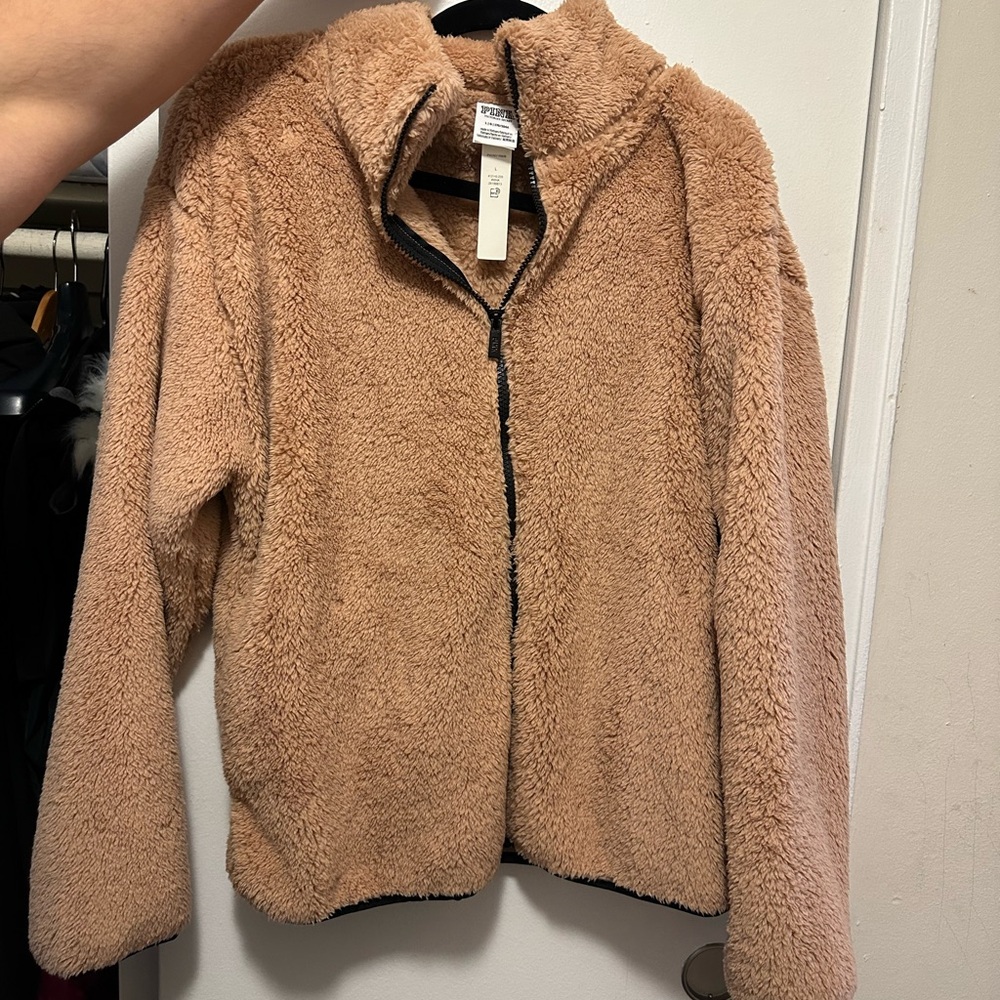 PINK sherpa jacket.